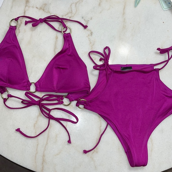 H&M Other - H&M PURPLE HIGH WAISTED BIKINI